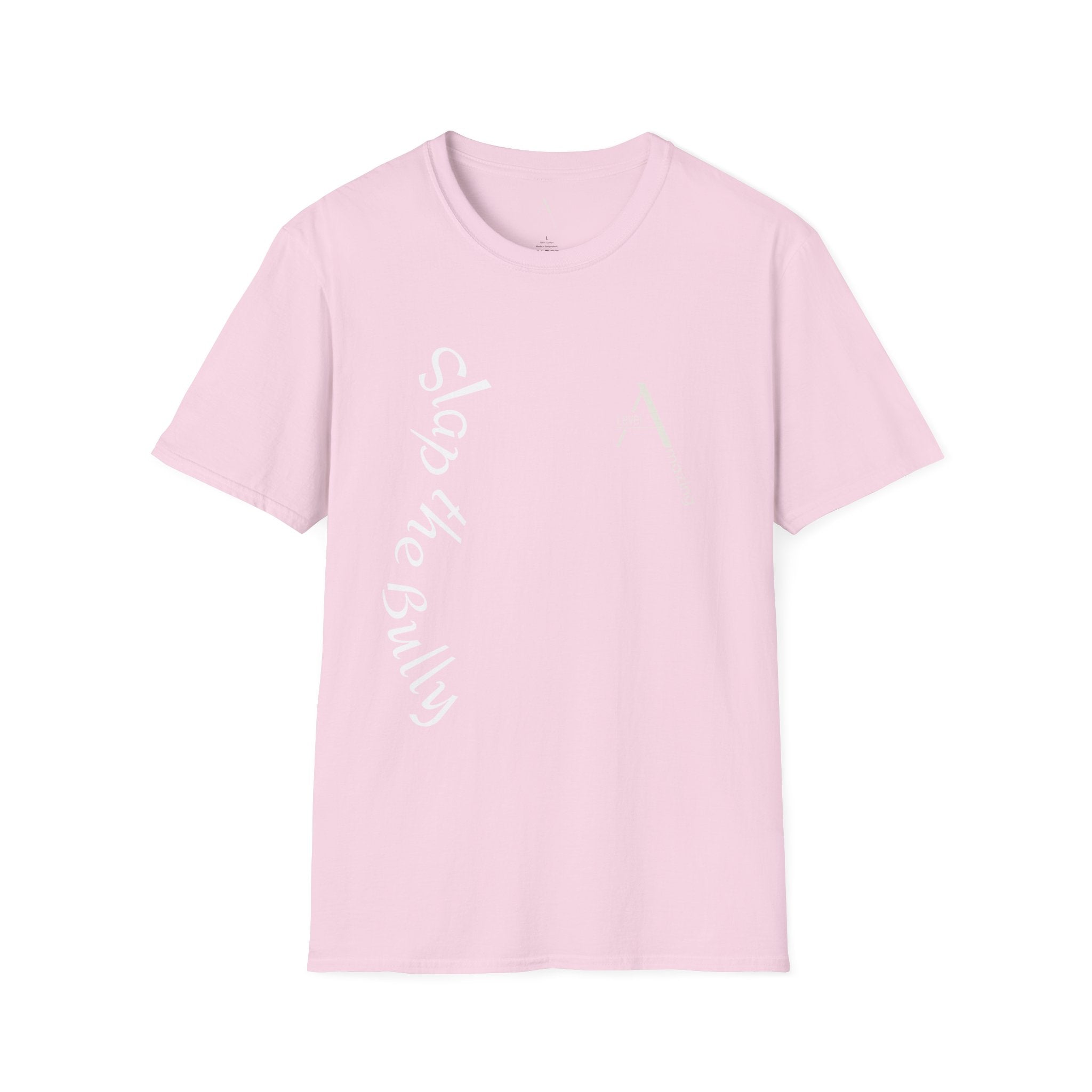 Slap The Bully graphic tee in light pink
