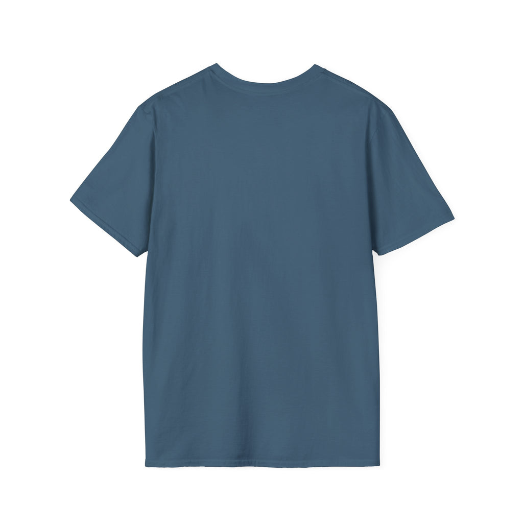 Smiles Are Free graphic tee in indigo blue