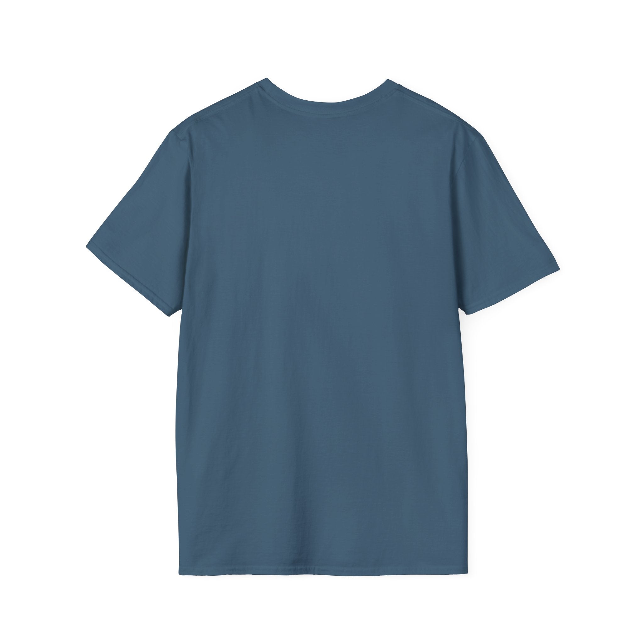 Smiles Are Free graphic tee in indigo blue