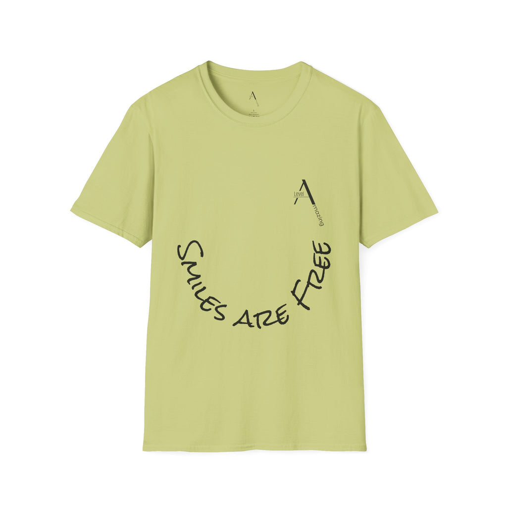 Smiles Are Free graphic tee in pistachio