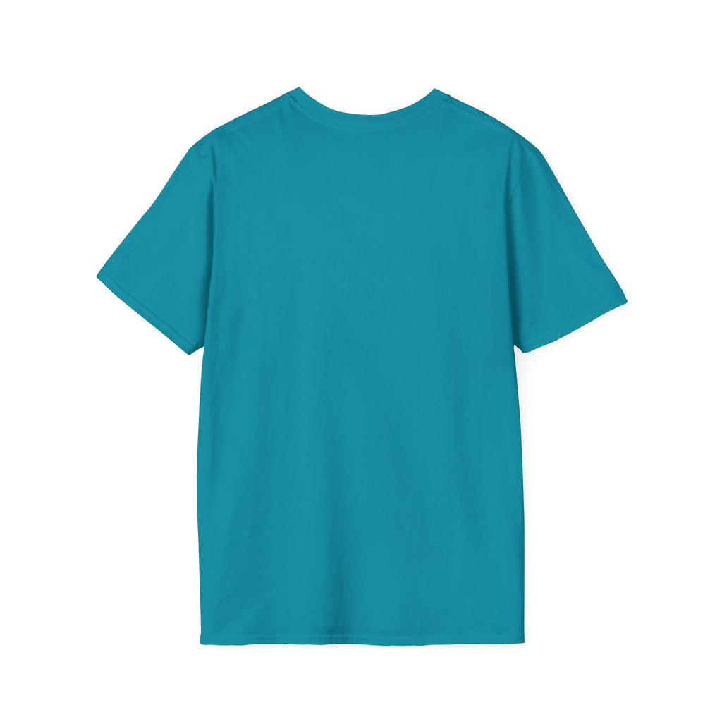 Smiles Are Free graphic tee in tropical blue