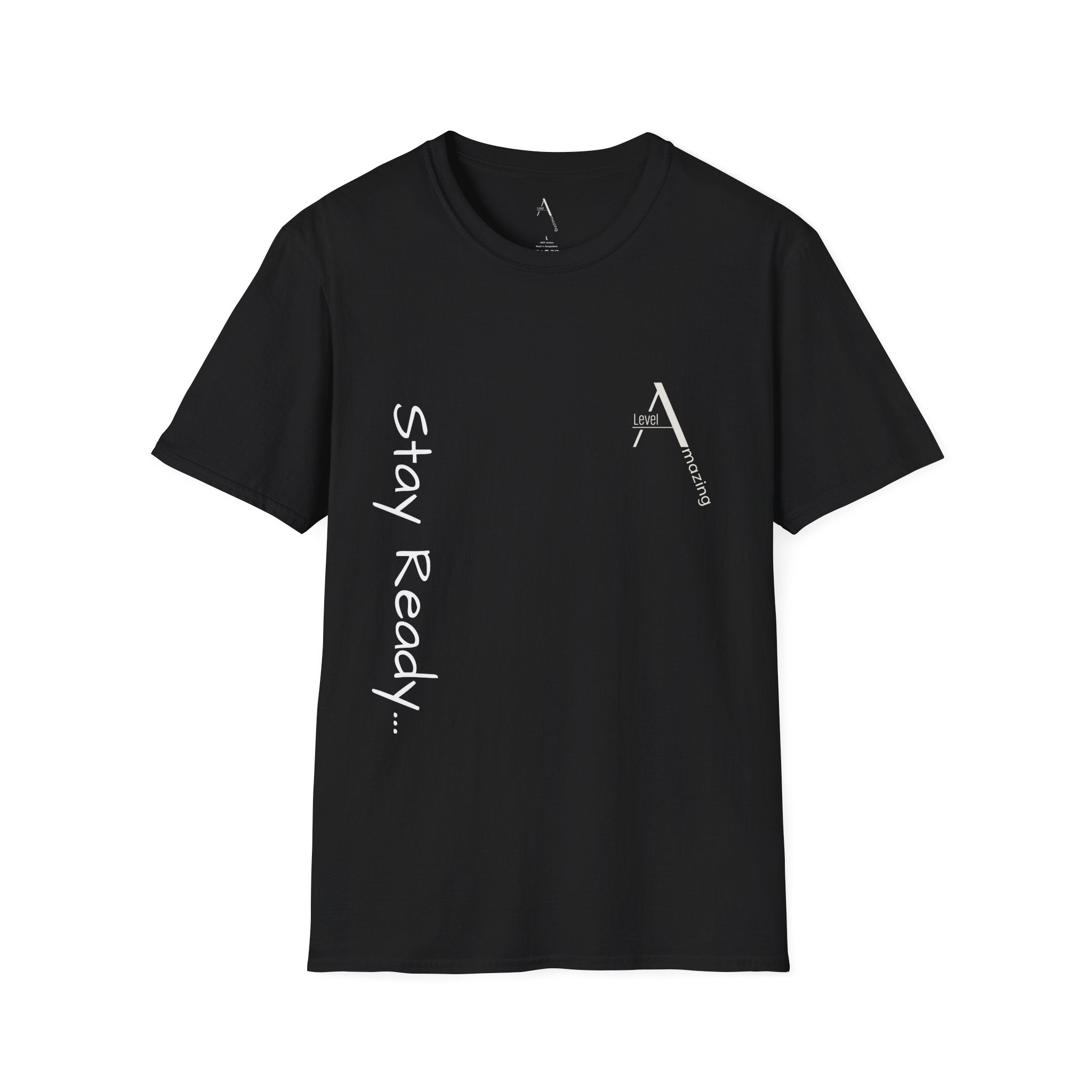 Stay Ready graphic tee in black