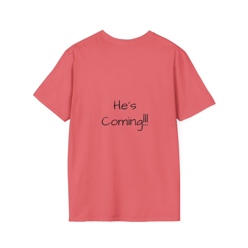 Stay Ready graphic tee in coral silk