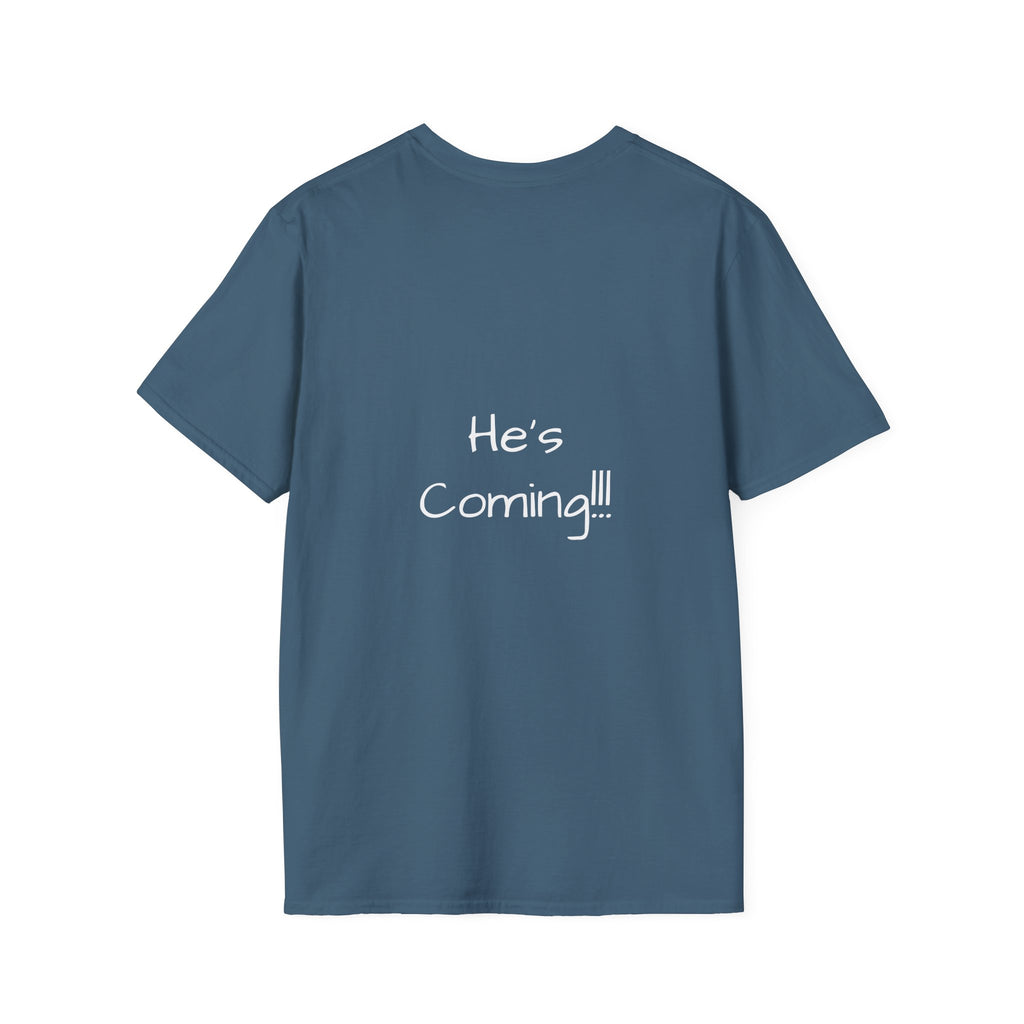 Stay Ready graphic tee in indigo blue
