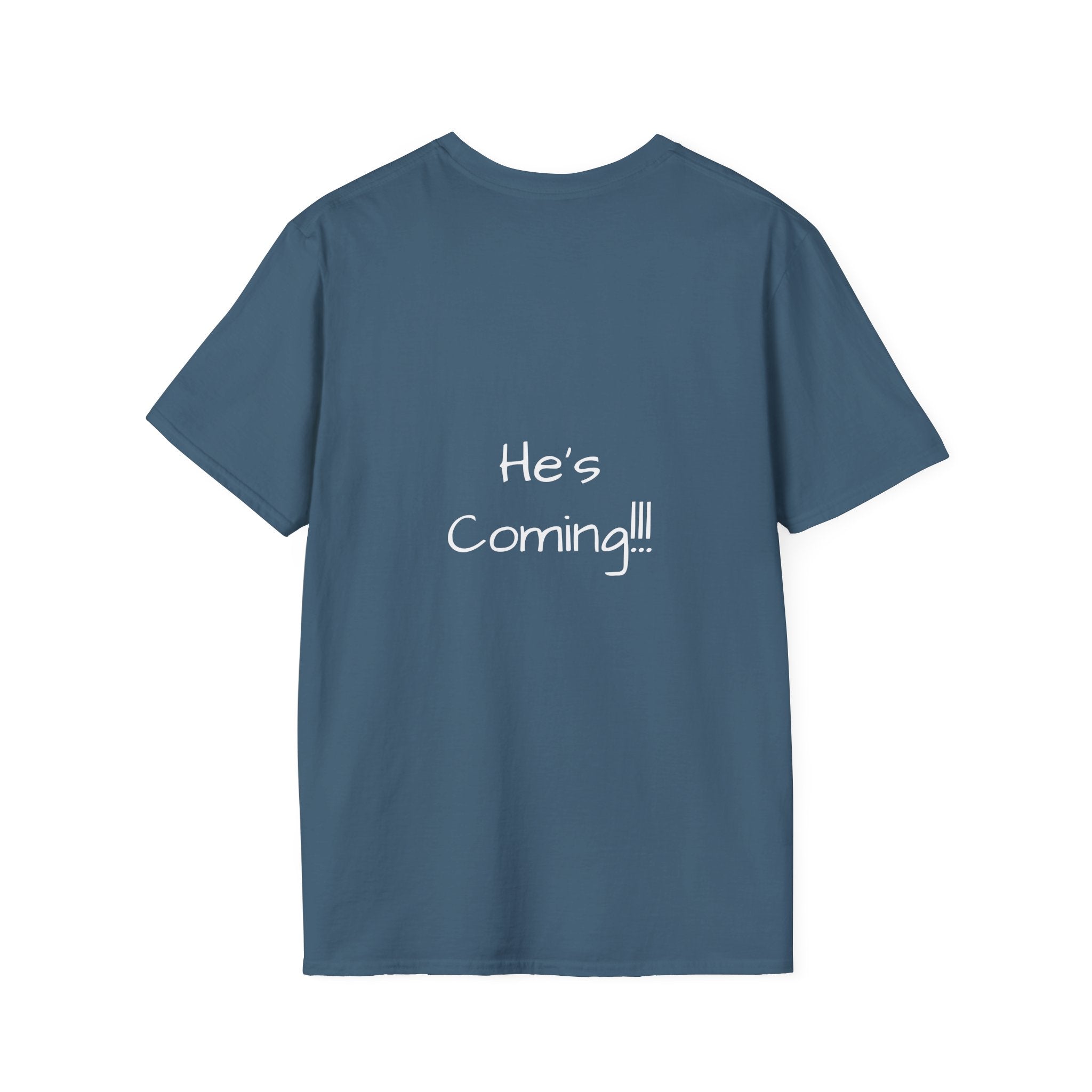 Stay Ready graphic tee in indigo blue