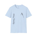 Stay Ready graphic tee in light blue