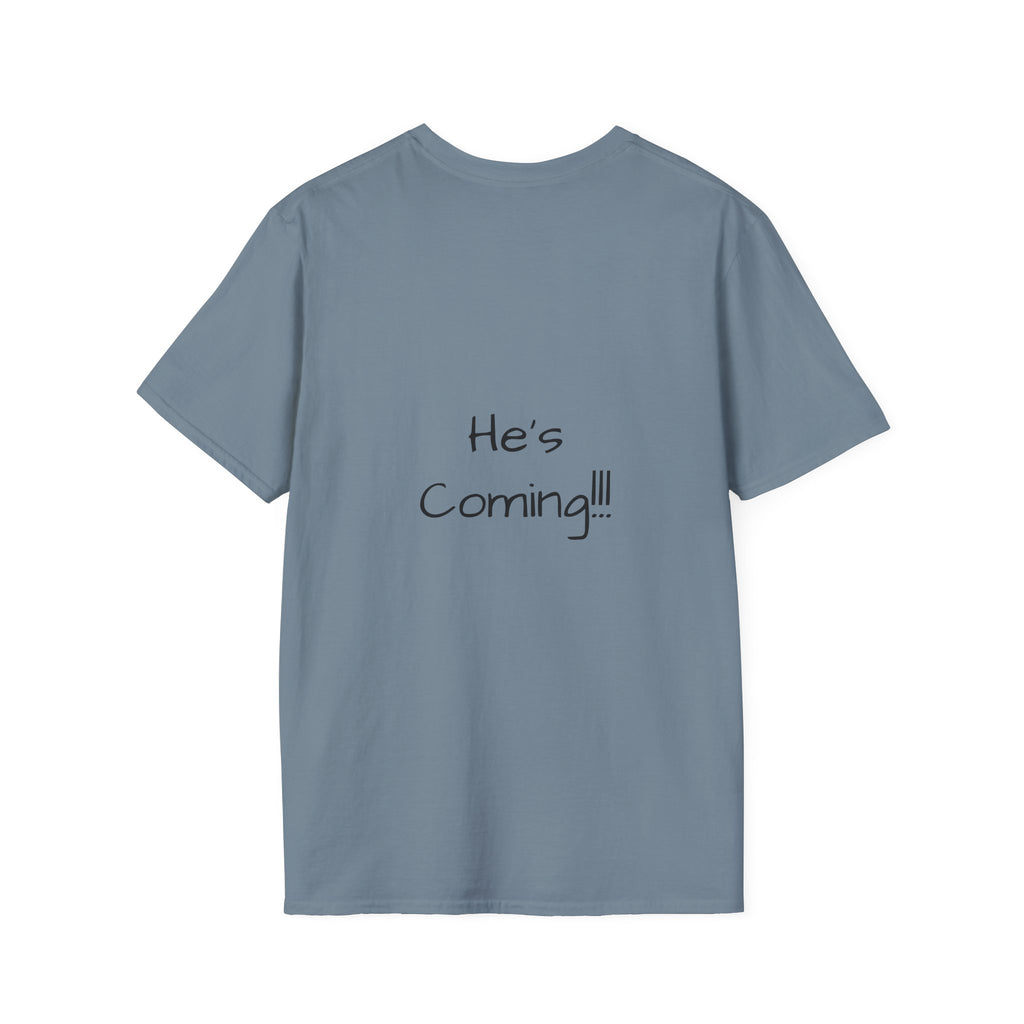 Stay Ready graphic tee in stone blue