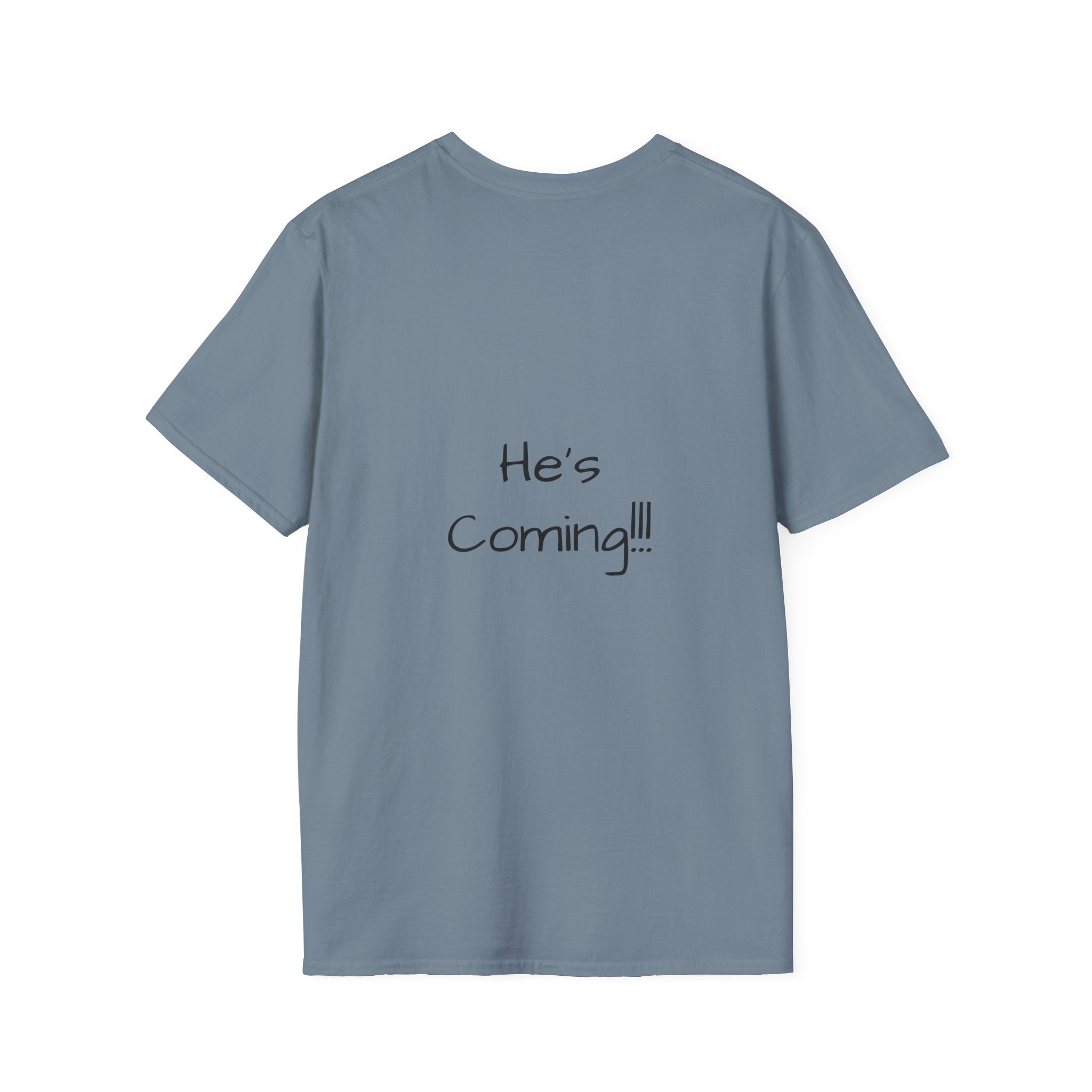 Stay Ready graphic tee in stone blue
