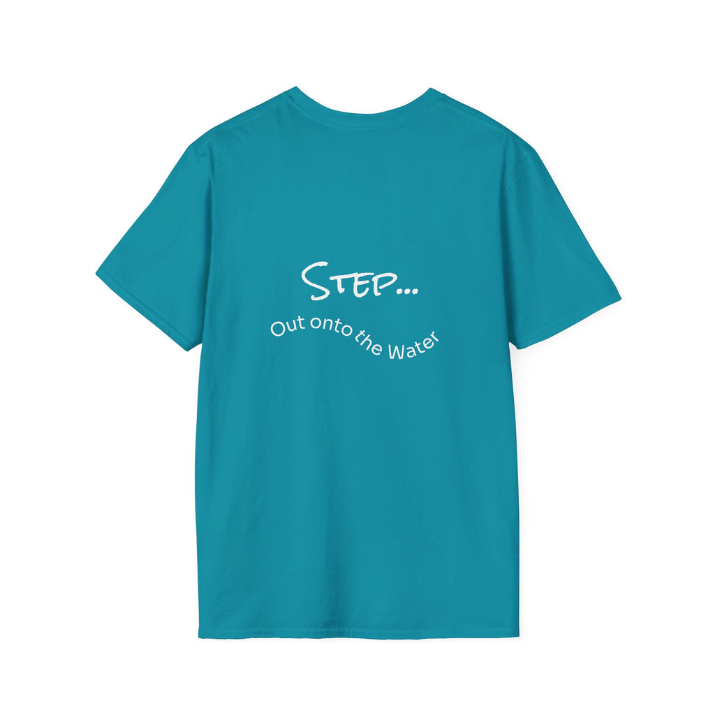 Step Out graphic tee in tropical blue