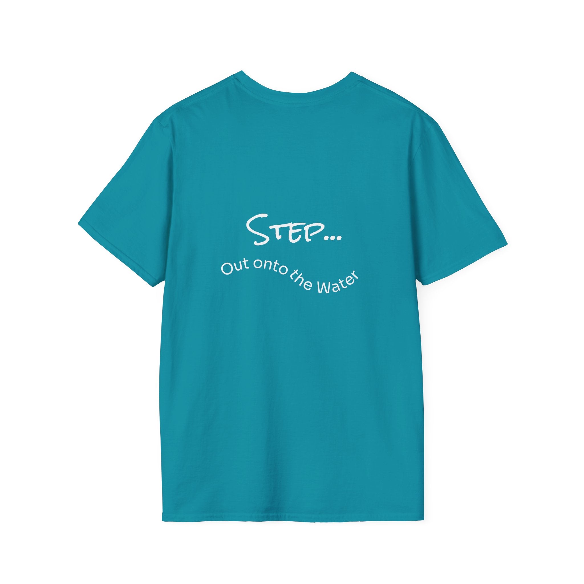 Step Out graphic tee in tropical blue