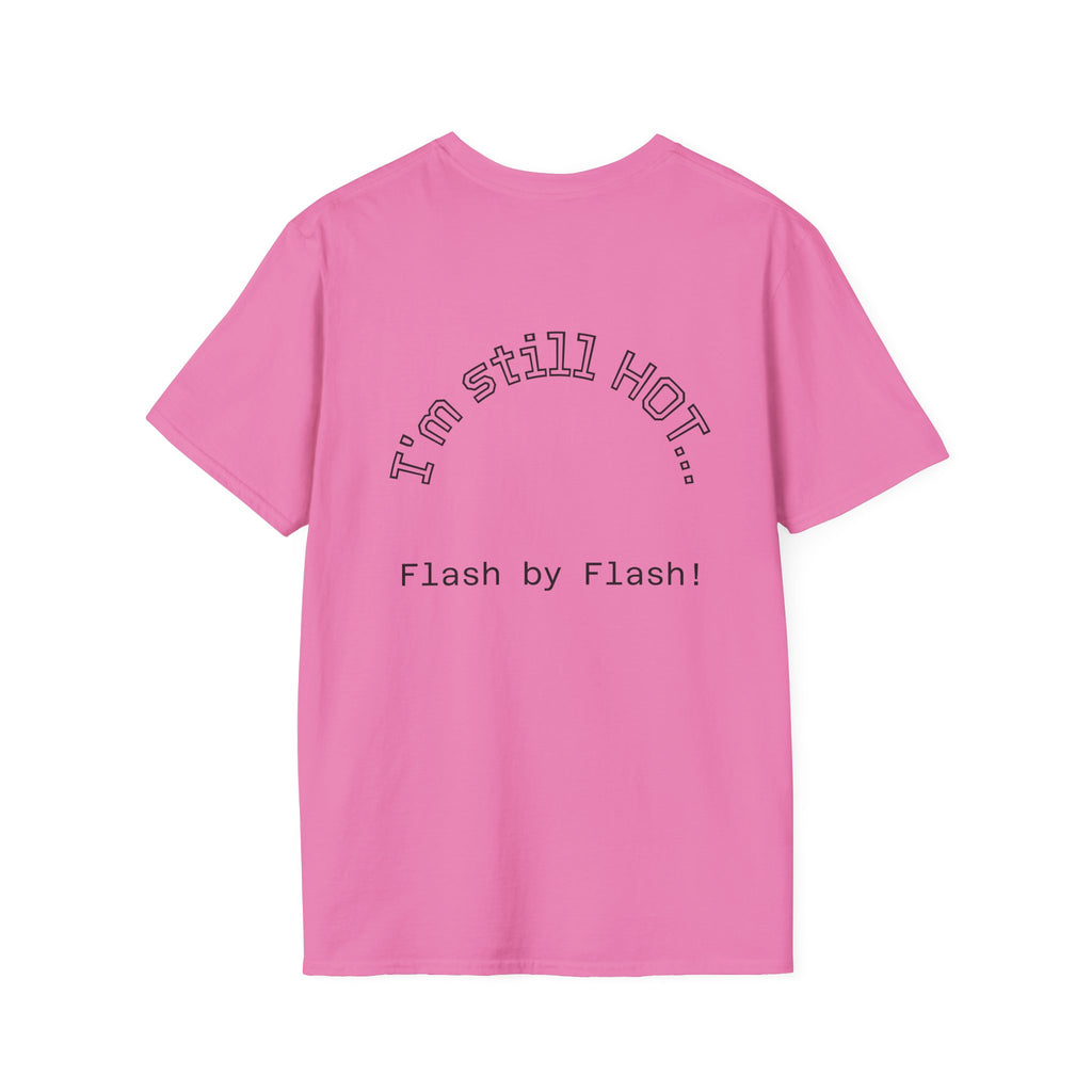 Still Hot graphic tee in azalea