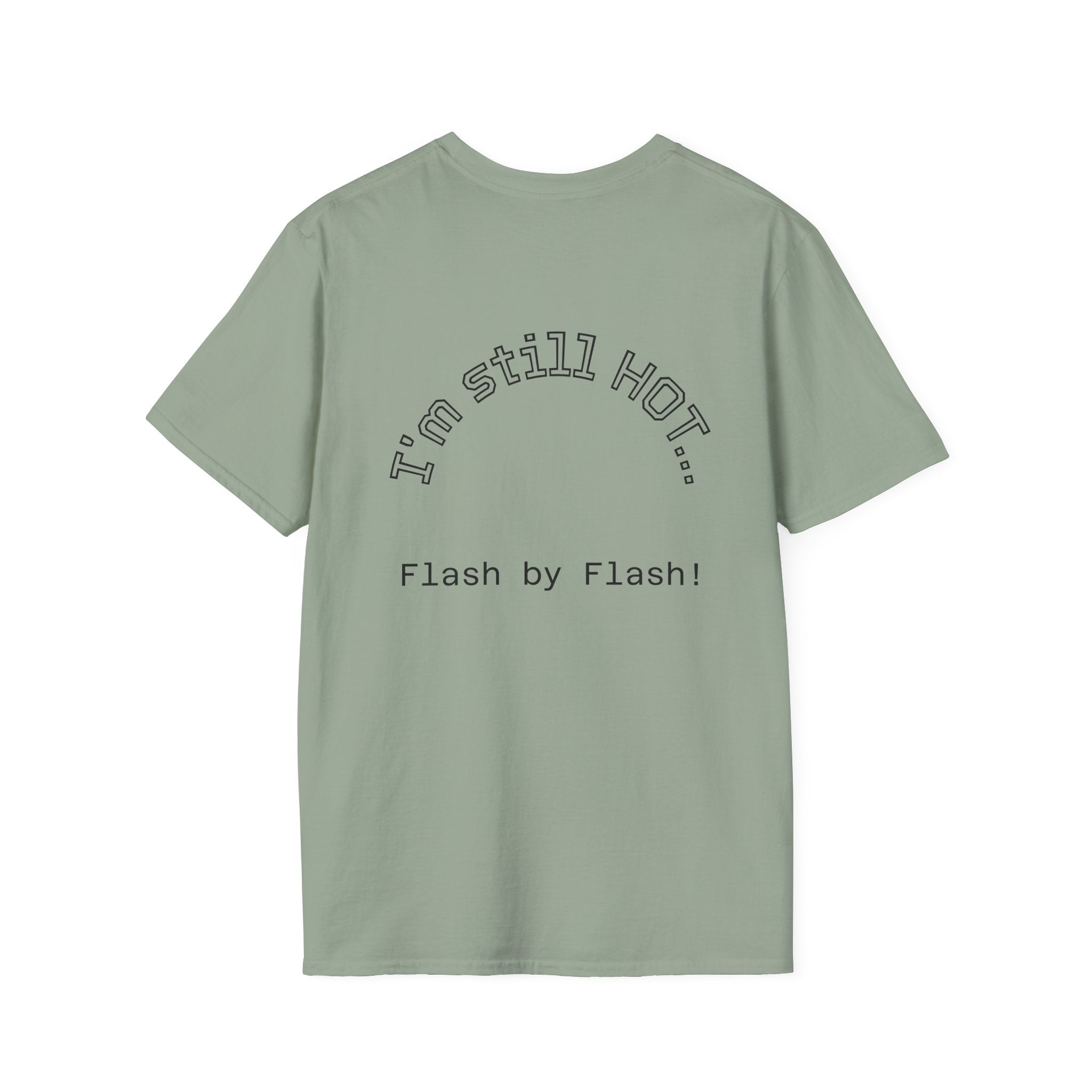 Still Hot graphic tee in sage