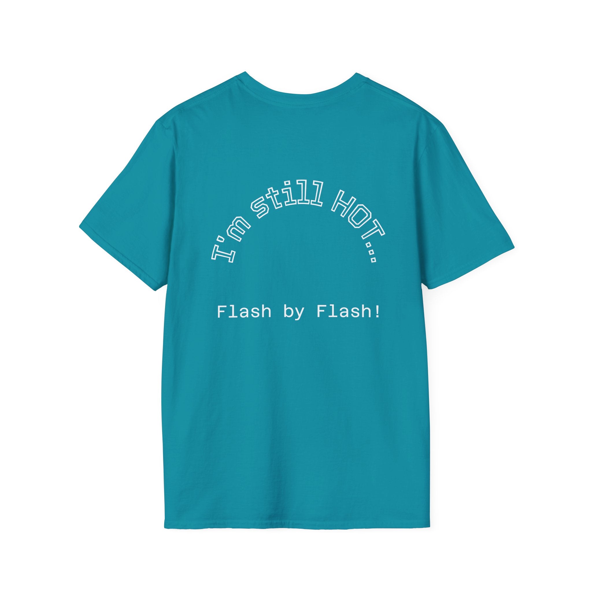 Still Hot graphic tee in tropical blue
